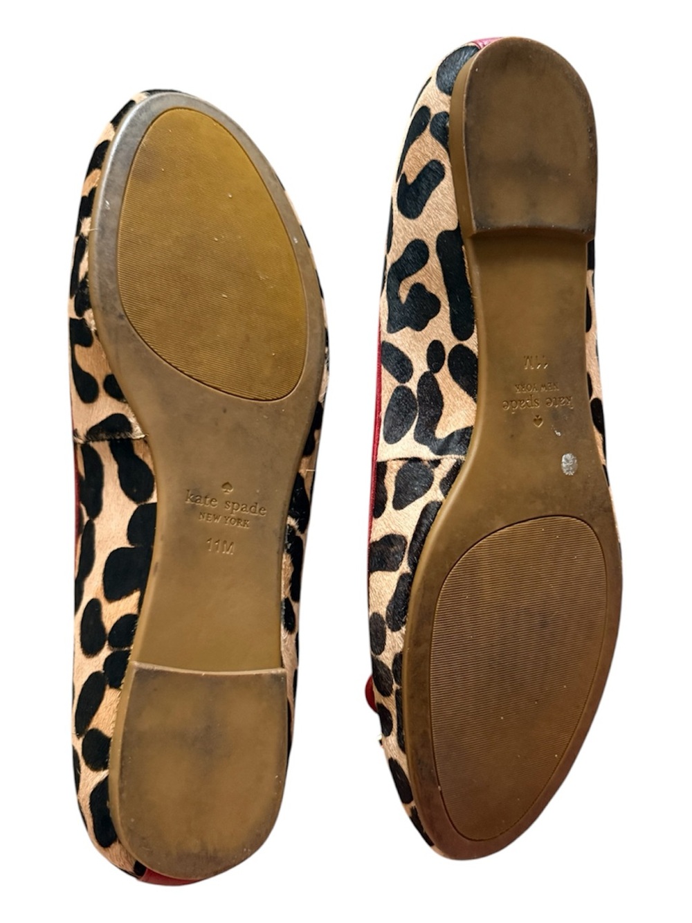 kate spade Leopard Print Ballet Flats with Red Trim - Picture 4 of 5
